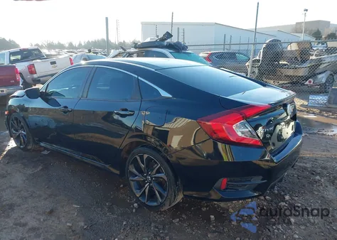 2019 Honda Civic Sport из США, поврежденный, VIN 19XFC2F84KE004265